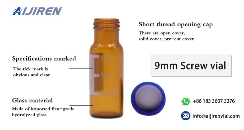 Iso9001 screw HPLC autosampler vials Amazon